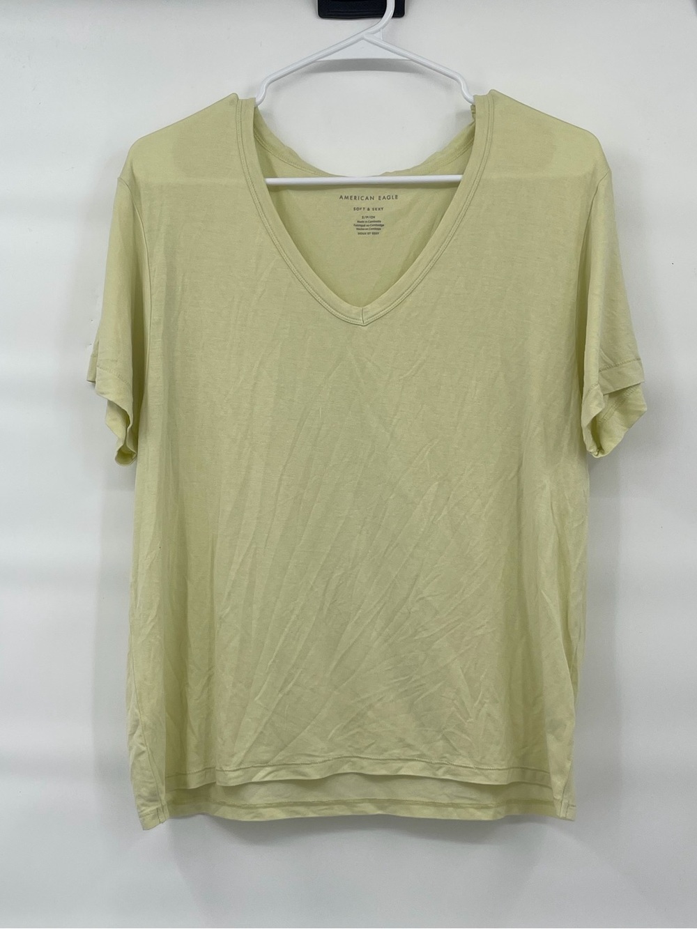 American Eagle nwt soft and sexy light green v neck short sleeve oversized tee